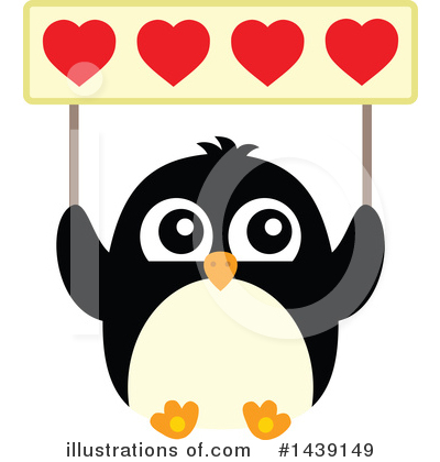 Royalty-Free (RF) Penguin Clipart Illustration by visekart - Stock Sample #1439149