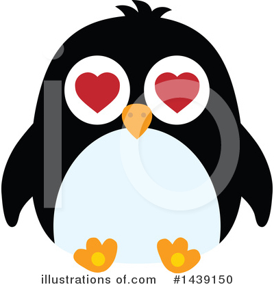 Royalty-Free (RF) Penguin Clipart Illustration by visekart - Stock Sample #1439150