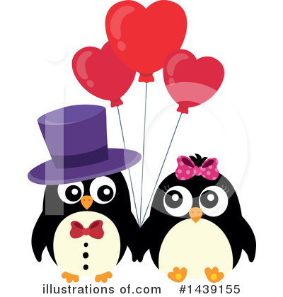 Royalty-Free (RF) Penguin Clipart Illustration by visekart - Stock Sample #1439155