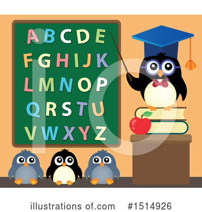 Royalty-Free (RF) Penguin Clipart Illustration by visekart - Stock Sample #1514926