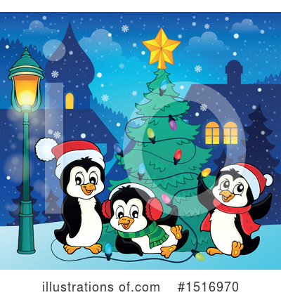 Royalty-Free (RF) Penguin Clipart Illustration by visekart - Stock Sample #1516970