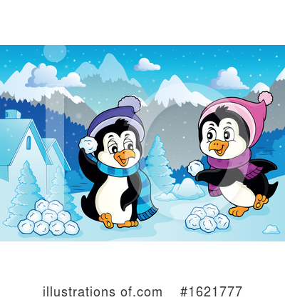 Snowball Fight Clipart #1621777 by visekart