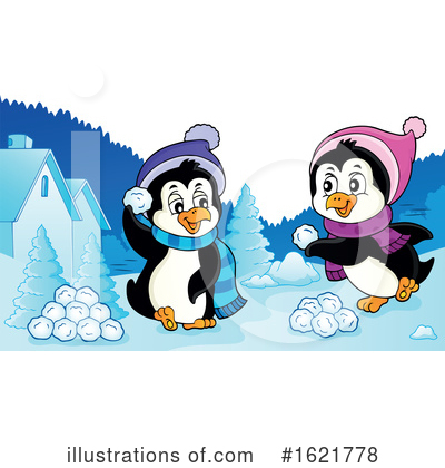 Snowball Fight Clipart #1621778 by visekart