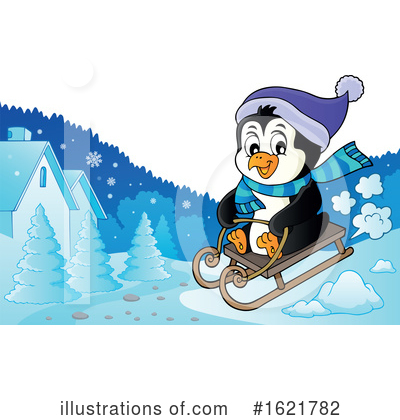 Royalty-Free (RF) Penguin Clipart Illustration by visekart - Stock Sample #1621782
