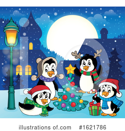 Royalty-Free (RF) Penguin Clipart Illustration by visekart - Stock Sample #1621786