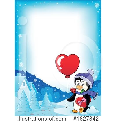 Royalty-Free (RF) Penguin Clipart Illustration by visekart - Stock Sample #1627842