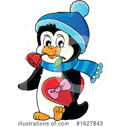 Royalty-Free (RF) Penguin Clipart Illustration by visekart - Stock Sample #1627843