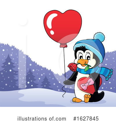 Royalty-Free (RF) Penguin Clipart Illustration by visekart - Stock Sample #1627845