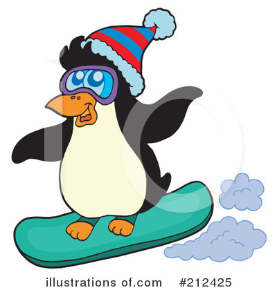 Royalty-Free (RF) Penguin Clipart Illustration by visekart - Stock Sample #212425