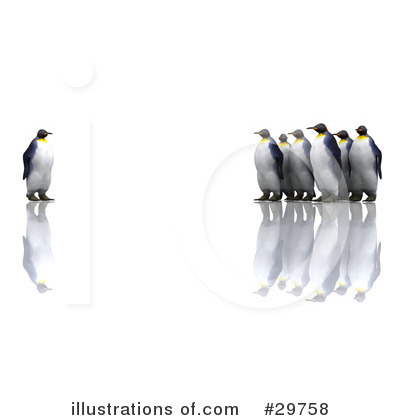 Royalty-Free (RF) Penguin Clipart Illustration by KJ Pargeter - Stock Sample #29758