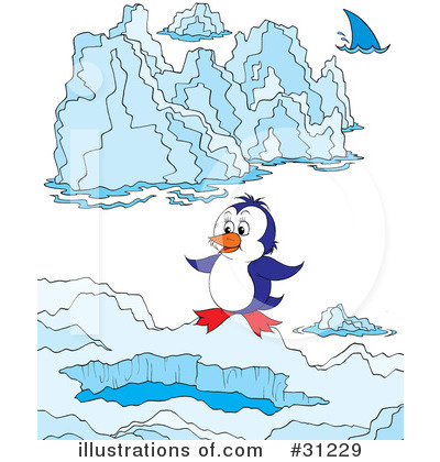 Royalty-Free (RF) Penguin Clipart Illustration by Alex Bannykh - Stock Sample #31229