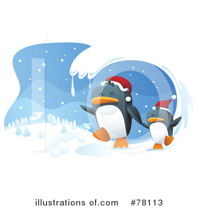 Royalty-Free (RF) Penguin Clipart Illustration by Qiun - Stock Sample #78113