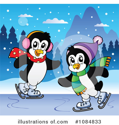 Royalty-Free (RF) Penguins Clipart Illustration by visekart - Stock Sample #1084833