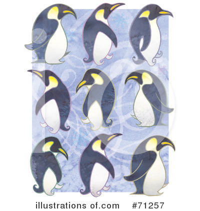 Royalty-Free (RF) Penguins Clipart Illustration by Steve Klinkel - Stock Sample #71257