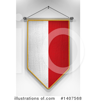 Polish Flag Clipart #1407568 by stockillustrations
