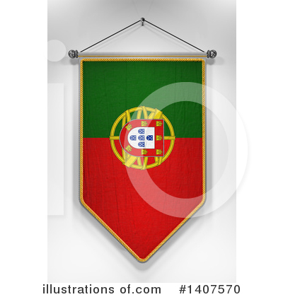 Portugal Flag Clipart #1407570 by stockillustrations