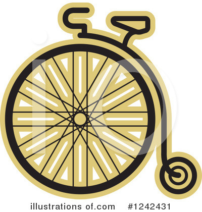 Royalty-Free (RF) Penny Farthing Clipart Illustration by Lal Perera - Stock Sample #1242431