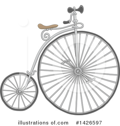 Royalty-Free (RF) Penny Farthing Clipart Illustration by Alex Bannykh - Stock Sample #1426597