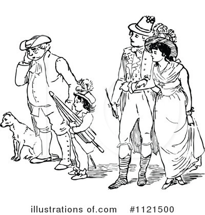 Royalty-Free (RF) People Clipart Illustration by Prawny Vintage - Stock Sample #1121500