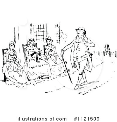 Royalty-Free (RF) People Clipart Illustration by Prawny Vintage - Stock Sample #1121509