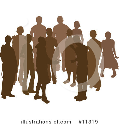 Crowd Clipart #11319 by AtStockIllustration