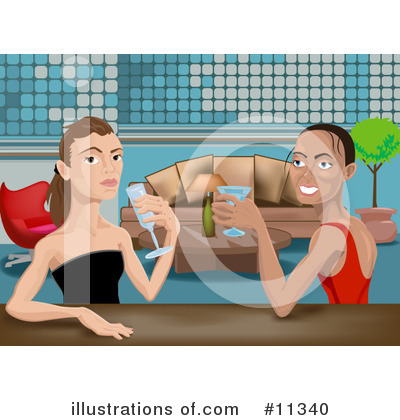 Gay Couple Clipart #11340 by AtStockIllustration