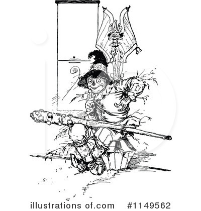 Scarecrow Clipart #1149562 by Prawny Vintage