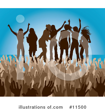 Crowd Clipart #11500 by AtStockIllustration