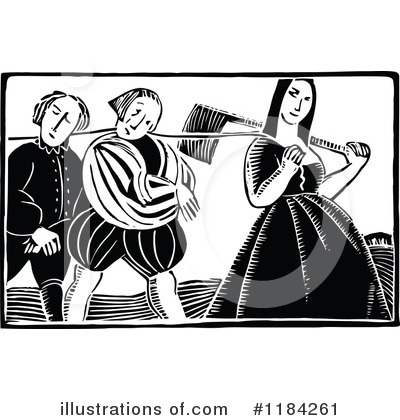 Royalty-Free (RF) People Clipart Illustration by Prawny Vintage - Stock Sample #1184261