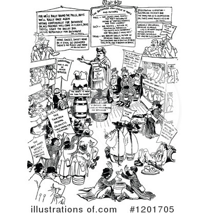 Royalty-Free (RF) People Clipart Illustration by Prawny Vintage - Stock Sample #1201705