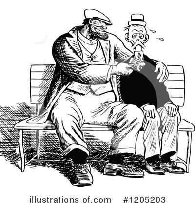 Royalty-Free (RF) People Clipart Illustration by Prawny Vintage - Stock Sample #1205203