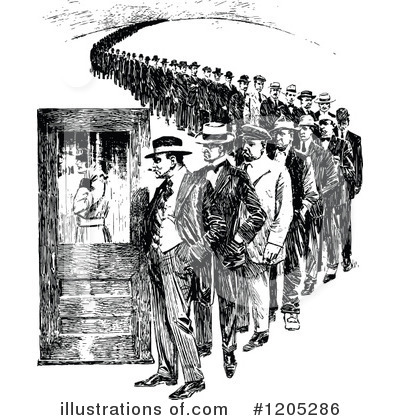 Royalty-Free (RF) People Clipart Illustration by Prawny Vintage - Stock Sample #1205286
