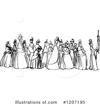 Royalty-Free (RF) People Clipart Illustration by Prawny Vintage - Stock Sample #1207195