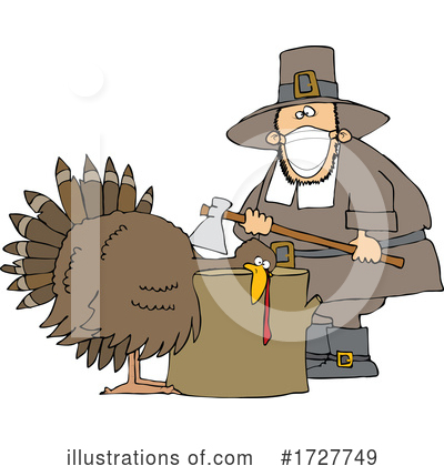 Thanksgiving Turkey Clipart #1727749 by djart
