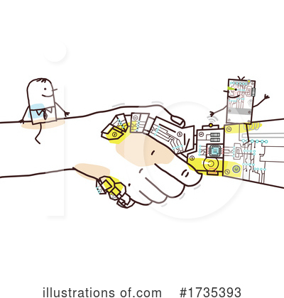 Handshake Clipart #1735393 by NL shop