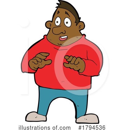 African American Man Clipart #1794536 by lineartestpilot