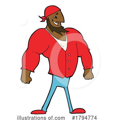 African American Man Clipart #1794774 by lineartestpilot