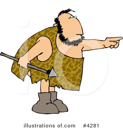 Cavewoman Clipart #4281 by djart