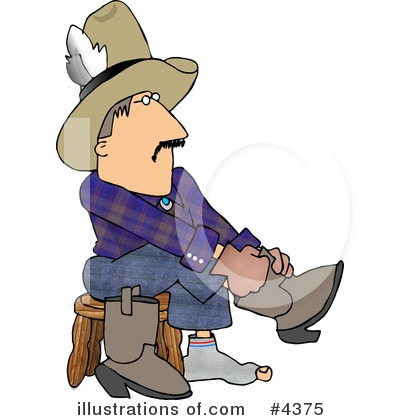 Cowboy Boot Clipart #4375 by djart
