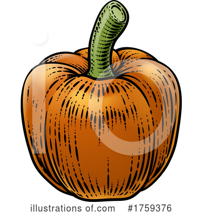 Bell Peppers Clipart #1759376 by AtStockIllustration