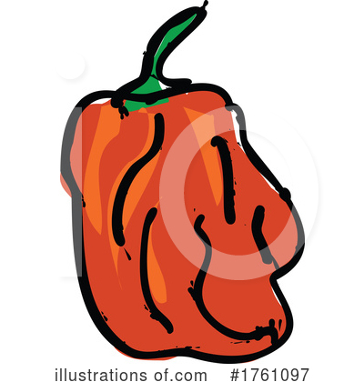 Royalty-Free (RF) Pepper Clipart Illustration by patrimonio - Stock Sample #1761097