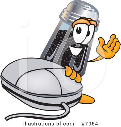 Royalty-Free (RF) Pepper Shaker Clipart Illustration by Mascot Junction - Stock Sample #7964