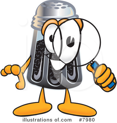 Pepper Shaker Clipart #7980 by Mascot Junction