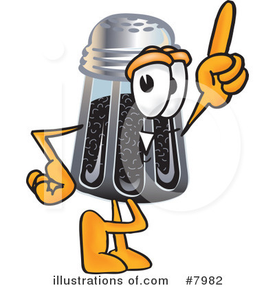 Royalty-Free (RF) Pepper Shaker Clipart Illustration by Mascot Junction - Stock Sample #7982