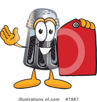 Royalty-Free (RF) Pepper Shaker Clipart Illustration by Mascot Junction - Stock Sample #7987