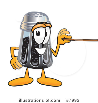 Royalty-Free (RF) Pepper Shaker Clipart Illustration by Mascot Junction - Stock Sample #7992