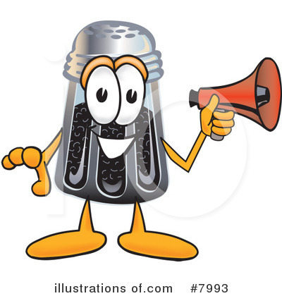 Royalty-Free (RF) Pepper Shaker Clipart Illustration by Mascot Junction - Stock Sample #7993