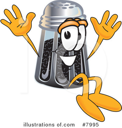 Royalty-Free (RF) Pepper Shaker Clipart Illustration by Mascot Junction - Stock Sample #7995