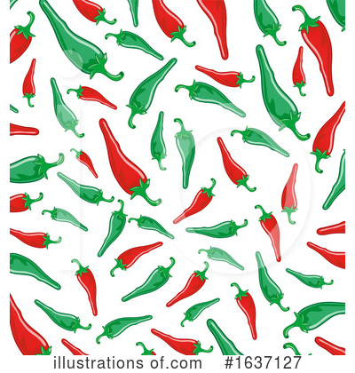 Royalty-Free (RF) Peppers Clipart Illustration by Domenico Condello - Stock Sample #1637127