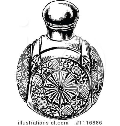 Royalty-Free (RF) Perfume Clipart Illustration by Prawny Vintage - Stock Sample #1116886
